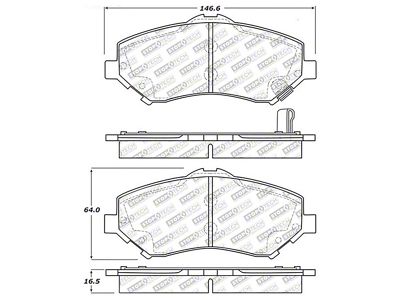 StopTech Street Select Brake Pads - Rear - 305.12730