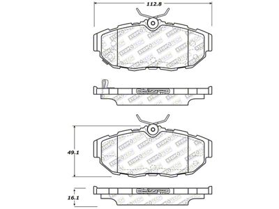 StopTech Street Select Brake Pads - Rear - 305.14650
