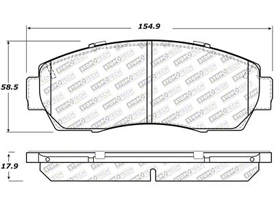 StopTech Street Select Brake Pads - Rear - 305.15210
