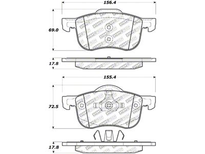 StopTech Street Select Brake Pads w/ Hardware Front - 01-09 - 305.07940