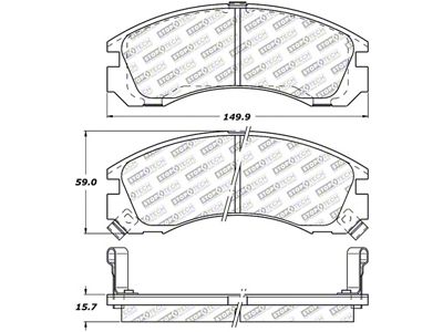 StopTech Street Select Brake Pads w/Hardware - Front - 305.05300