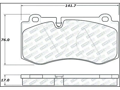 StopTech Street Select Brake Pads w/Hardware - Front - 305.12230