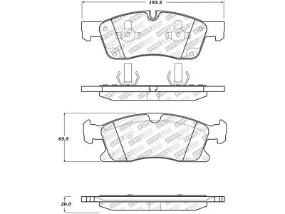 StopTech Street Select Brake Pads w/Hardware - Front - 305.16290