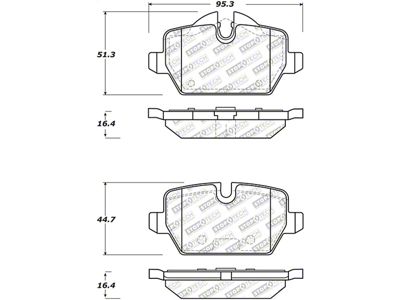 StopTech Street Select Brake Pads w/Hardware - Rear 11-16 Mini - 305.12260