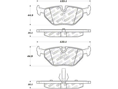 StopTech Street Select Brake Pads w/Hardware - Rear - 305.06920