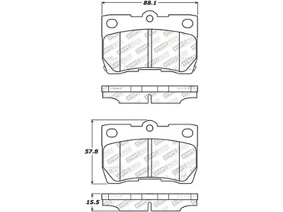 StopTech Street Select Brake Pads w/Hardware - Rear - 305.11130