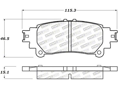 StopTech Street Select Brake Pads w/Hardware - Rear - 305.13910