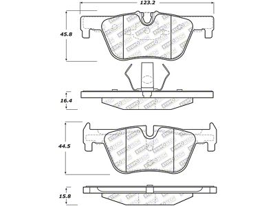 StopTech Street Select Brake Pads w/Hardware - Rear - 305.16130
