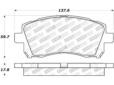 StopTech Street Touring 02-03 WRX Front Brake Pads - 308.07210