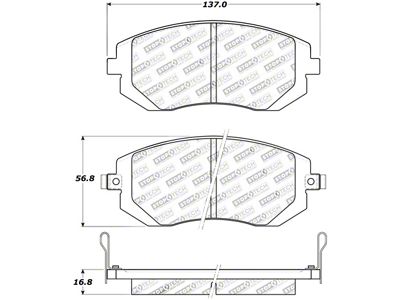 StopTech Street Touring 03-05 WRX/ 08 WRX Front Brake Pads - 308.09290