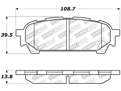 StopTech Street Touring 03-05 WRX Rear Brake Pads - 308.10040