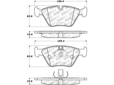 StopTech Street Touring 04-09 BMW X3 E38 / 06-09 Z4 - 308.09460