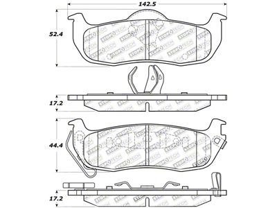 StopTech Street Touring 04-15 Nissan Titan Rear Brake Pads - 308.10410