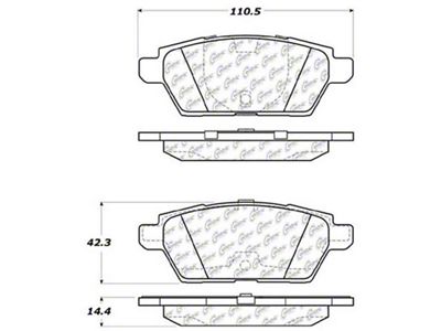 StopTech Street Touring 06-07 Mazdaspeed 6 Rear Brake Pads - 308.11610
