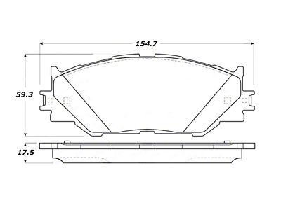 StopTech Street Touring 06-10 Lexus IS250 Front Brake Pads - 308.11780