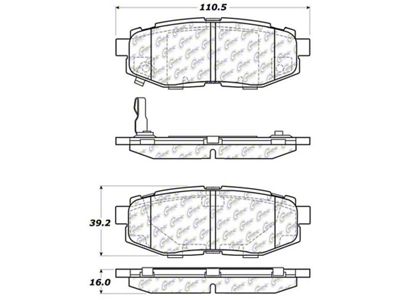 StopTech Street Touring 06-10 Subaru Legacy Sedan/Outback/13 BRZ Rear Brake - 308.11240