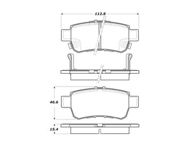 StopTech Street Touring 06-13 Honda Odyssey Rear Brake Pads - 308.10880
