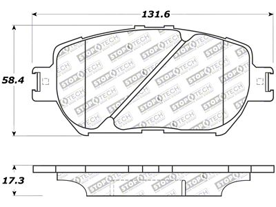 StopTech Street Touring 06 Lexus GS / 09-10 IS Front - 308.09080
