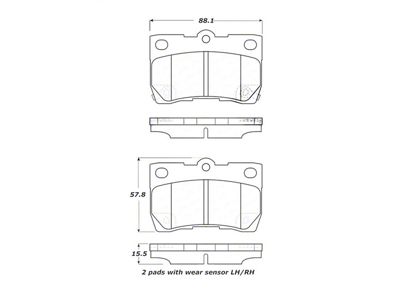 StopTech Street Touring 06 Lexus GS300/430 / 07-08 GS350 Rear - 308.11130