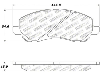 StopTech Street Touring 07-10 Jeep Compass/Patriot Front Brake Pads - 308.08660