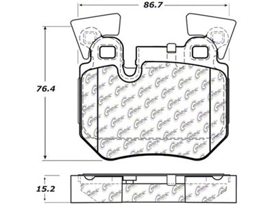 StopTech Street Touring 08-09 BMW 128i/135i Coupe Rear Brake Pads - 308.13720