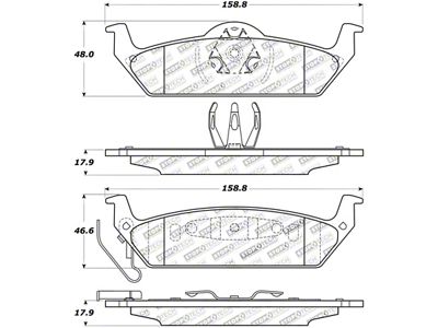 StopTech Street Touring 10-11 Ford F-150 Rear Brake Pads - 308.10120