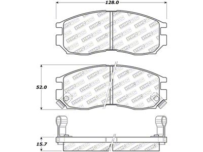 StopTech Street Touring 4/89-99 Mitsubishi Eclipse GST Front Brake Pads - 308.04840