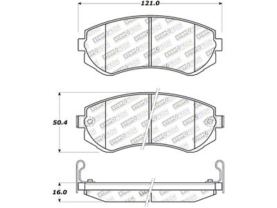 StopTech Street Touring 89-06/96 Nissan 240SX Front Brake Pads - 308.04220