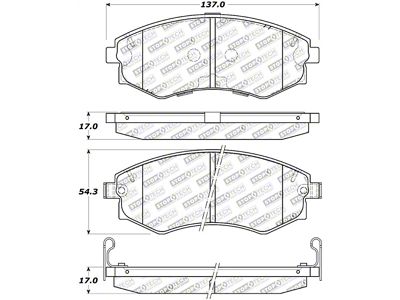 StopTech Street Touring 89-1/94 Nissan 240SX w/ABS Front Brake Pads - 308.07000