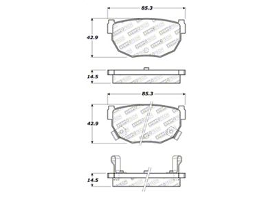 StopTech Street Touring 89-98 240SX Rear Brake Pads - 308.02720