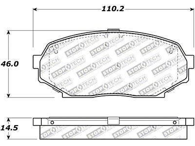 StopTech Street Touring 90-93 Mazda Miata Front Brake Pads D525 - 308.05250