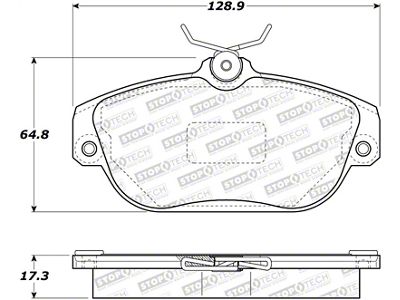 StopTech Street Touring 92-97 Volvo 960 Front Brake Pads - 308.05420