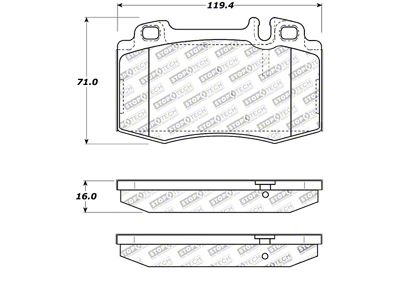 StopTech Street Touring 94-12/96 Maserati Series Front Brake Pads - 308.08470