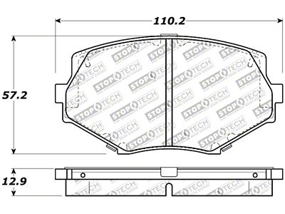 StopTech Street Touring 94-97/99-05 Miata w/Normal Suspension Front Brake Pads - 308.06350