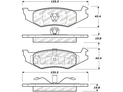 StopTech Street Touring Brake Pads - 308.05120