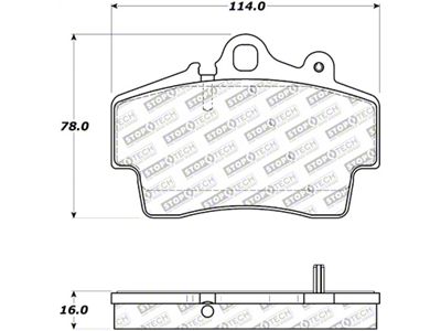 StopTech Street Touring Brake Pads - 308.07370