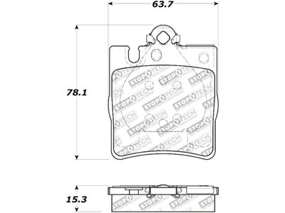 StopTech Street Touring Brake Pads - 308.08760