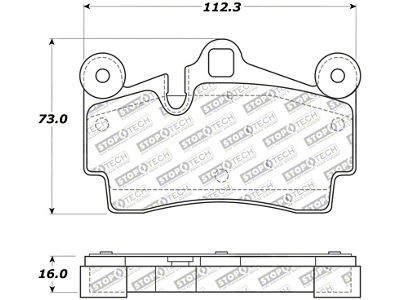 StopTech Street Touring Brake Pads - 308.09780