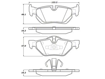 StopTech Street Touring Brake Pads - 308.12670