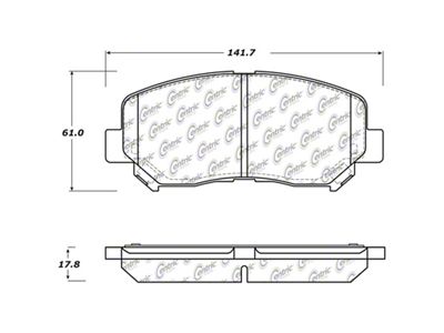 StopTech Street Touring Front Brake Pads 13-14 Dodge Dart/Jeep Cherokee - 308.16400