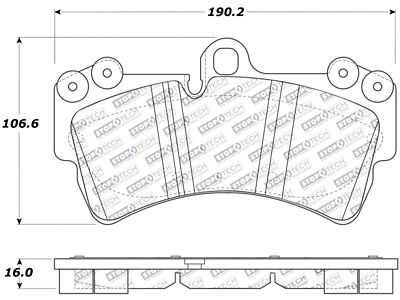 StopTech Street Touring Porsche Brake Pads - 308.09770