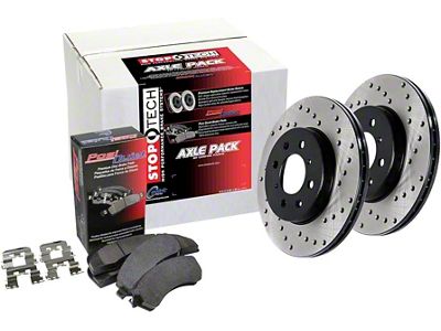 StopTech Street Axle Pack Drilled; Front - 939.47003