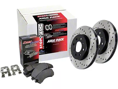 StopTech Street Axle Pack Drilled; Rear - 939.20502