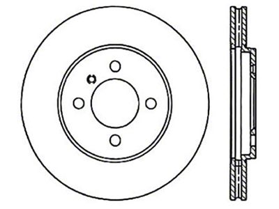 StopTech 84-91 BMW 3-Series Cryo Slotted Front Left Sport Brake - 126.34018CSL