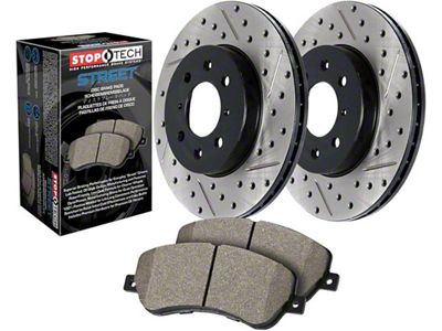 StopTech Street Axle Pack Drilled & Slotted; Rear - 938.47511