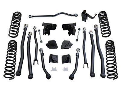 SuperLift 07-18 Jeep Wrangler JK 4in Long Arm Kit - K201FX