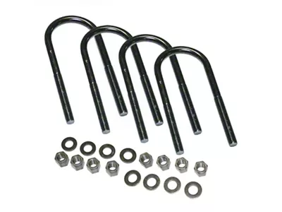 SuperLift U-Bolt 4 Pack 5/8x3-5/8x195 Round w/ Hardware - 11694