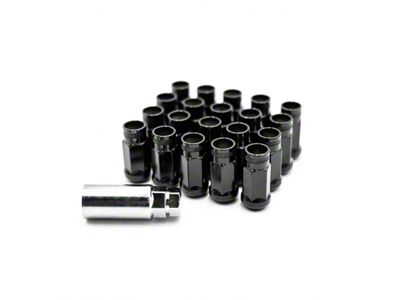 Superspeed Wheels Black Chrome Cold Forged Steel Tuner Lugs; M12x1.5; Set of 20