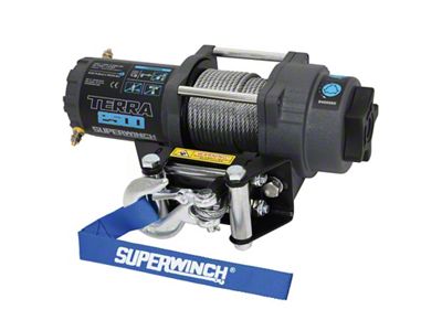 Superwinch 2,500 lb. Terra 25 Winch with Steel Cable (Universal; Some Adaptation May Be Required)