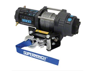 Superwinch 2,500 lb. Terra 35 Winch with Steel Cable (Universal; Some Adaptation May Be Required)